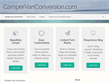 Tablet Screenshot of campervanconversion.com
